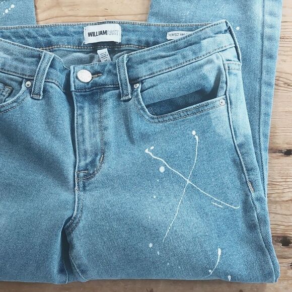 William Rast Jeans Paint Splatter Perfect Ankle Skinny - Picture 5 of 9